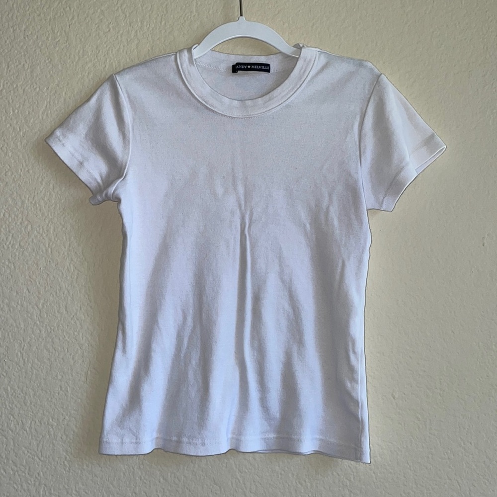 Brandy Melville white short sleeve